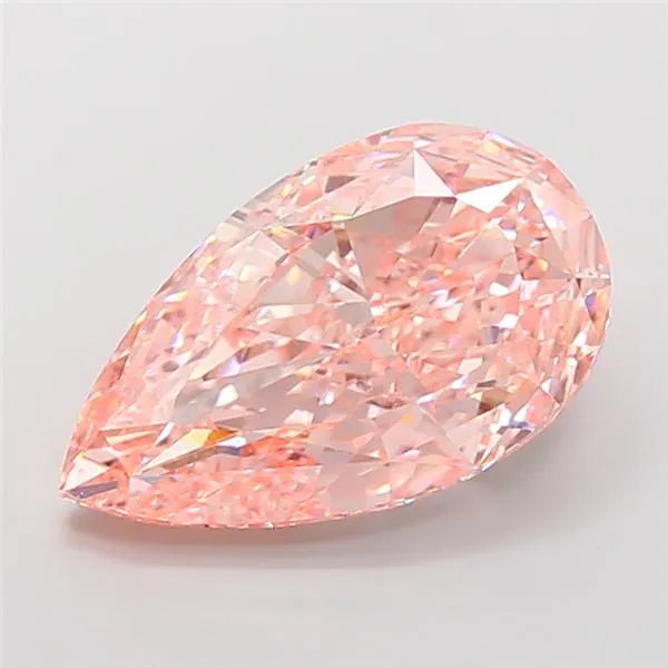 10.01ct Pear Lab Grown Diamond (Colour Fancy Vivid Pink, Clarity VS1, IGI Certified)