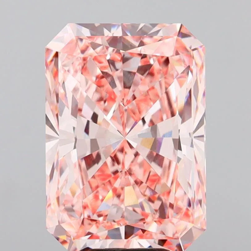 10.01ct Radiant Lab Grown Diamond (Colour Fancy Vivid Pink, Clarity VVS1, IGI Certified)