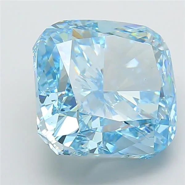 10.02ct Cushion modified Lab Grown Diamond (Colour Fancy Vivid Blue, Clarity VS2, IGI Certified)