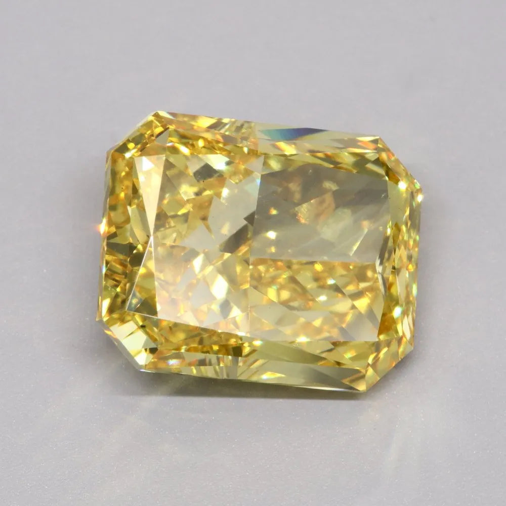 10.02ct Radiant Lab Grown Diamond (Colour Fancy Vivid Yellow, Clarity VS1, IGI Certified)