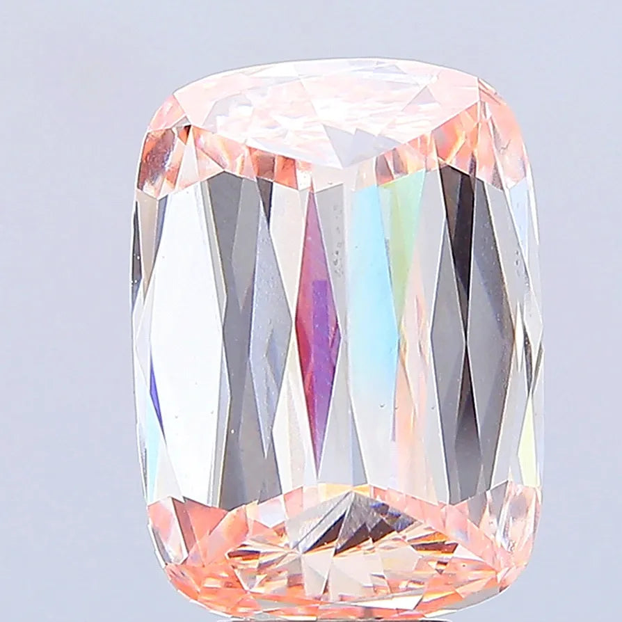 10.03ct Cushion modified Lab Grown Diamond (Colour Fancy Orangey Pink, Clarity VS1, IGI Certified)