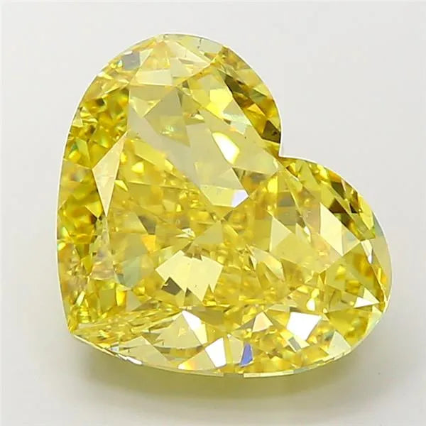 10.03ct Heart Lab Grown Diamond (Colour Fancy Vivid Yellow, Clarity VS2, IGI Certified)