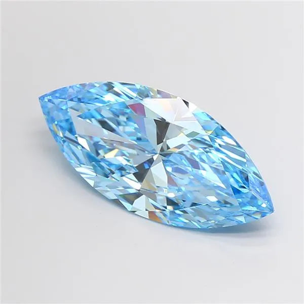 10.03ct Marquise Lab Grown Diamond (Colour Fancy Vivid Blue, Clarity VVS2, IGI Certified)