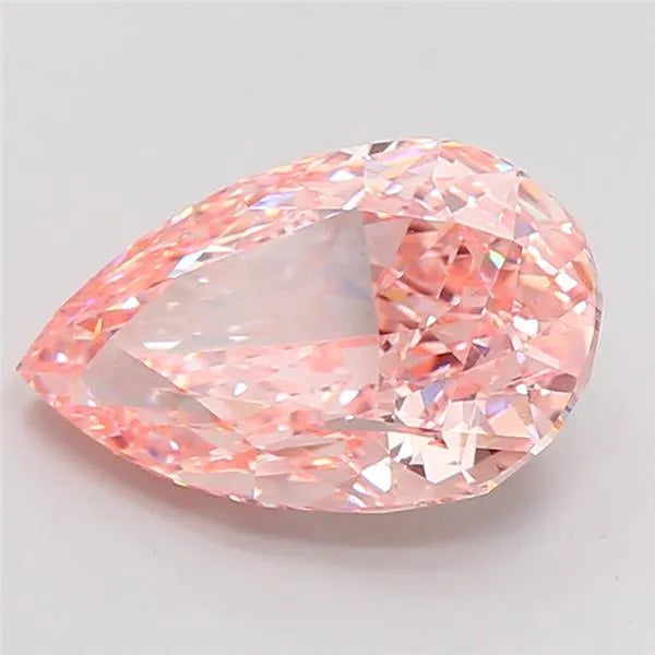 10.04ct Pear Lab Grown Diamond (Colour Fancy Intense Pink, Clarity VS1, IGI Certified)