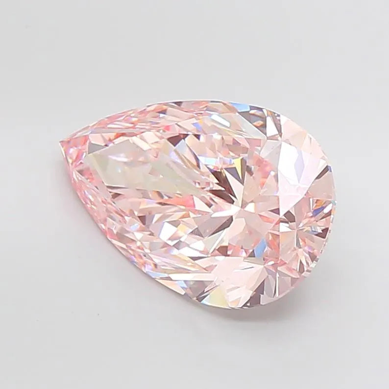 10.04ct Pear Lab Grown Diamond (Colour Fancy Intense Pink, Clarity VS1, IGI Certified)