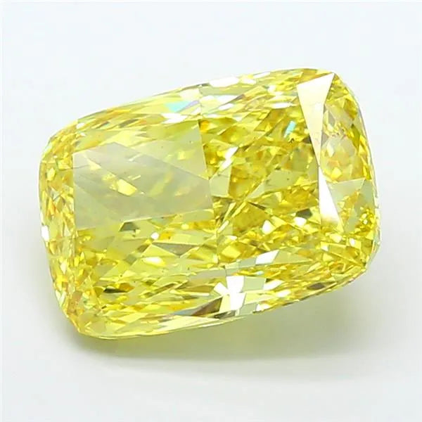 10.05ct Cushion modified Lab Grown Diamond (Colour Fancy Vivid Yellow, Clarity SI1, IGI Certified)