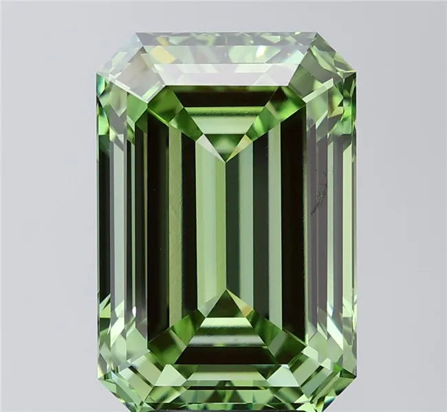 10.05ct Emerald Lab Grown Diamond (Colour Fancy Vivid Green, Clarity VVS2, IGI Certified)