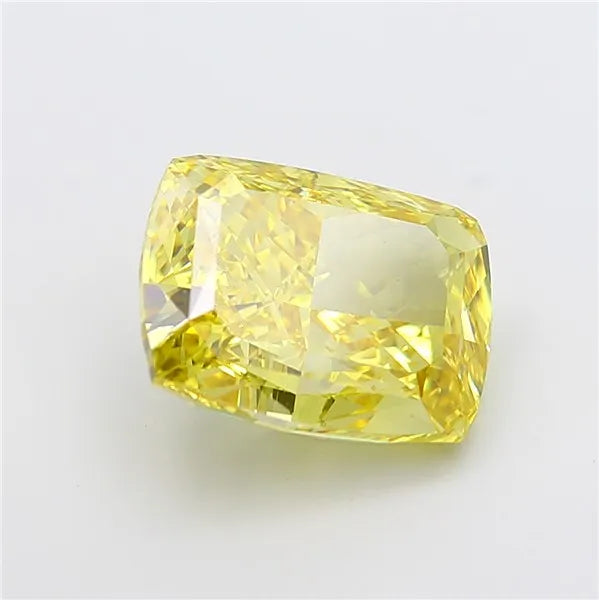 10.06ct Cushion modified Lab Grown Diamond (Colour Fancy Vivid Yellow, Clarity VS1, IGI Certified)