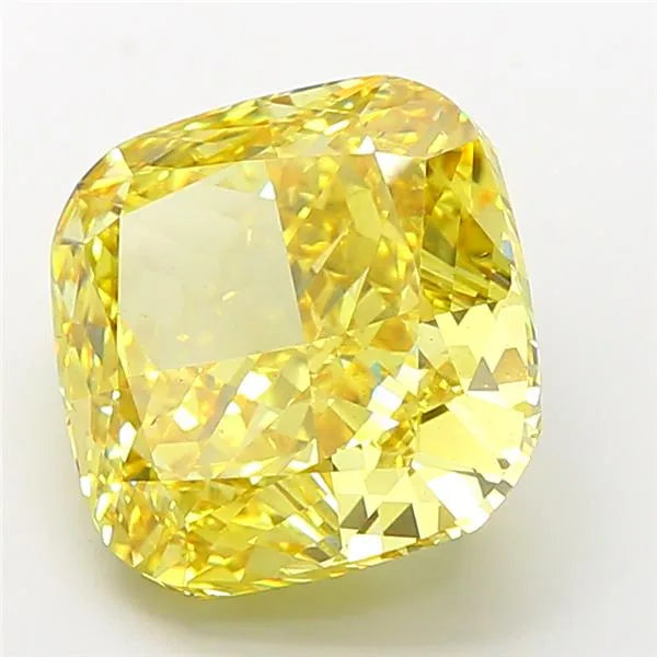 10.06ct Cushion modified Lab Grown Diamond (Colour Fancy Vivid Yellow, Clarity VS2, IGI Certified)