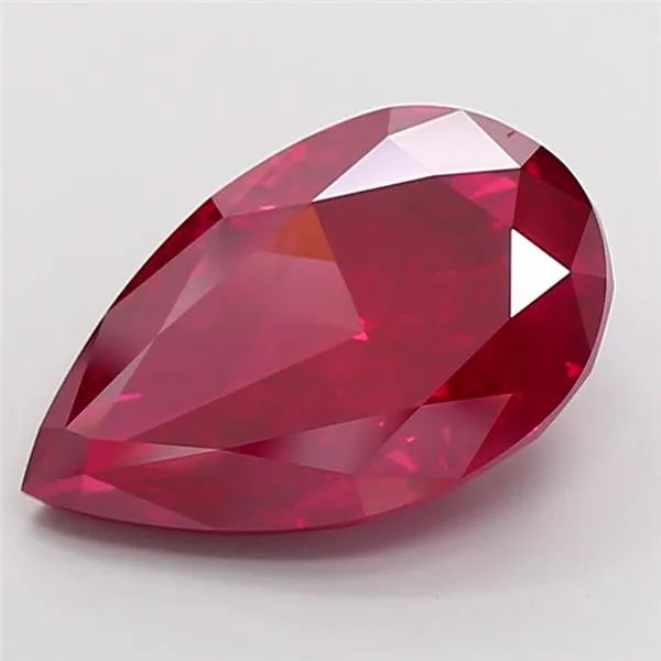 10.06ct Pear Lab Grown Diamond (Colour Fancy Vivid Red, Clarity VS1, IGI Certified)