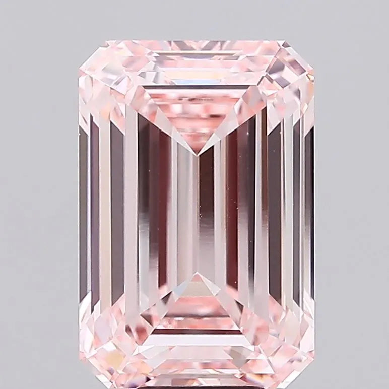 10.08ct Emerald Lab Grown Diamond (Colour Fancy Intense Pink, Clarity VVS2, IGI Certified)