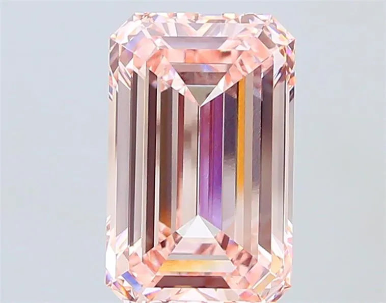 10.10ct Emerald Lab Grown Diamond (Colour Fancy Pink, Clarity VS1, IGI Certified)