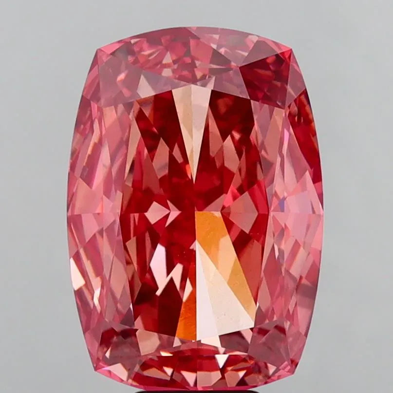 10.17ct Cushion modified Lab Grown Diamond (Colour Fancy Vivid Pink, Clarity VVS2, IGI Certified)