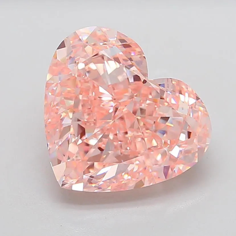 10.77ct Heart Lab Grown Diamond (Colour Fancy Intense Pink, Clarity VVS2, IGI Certified)