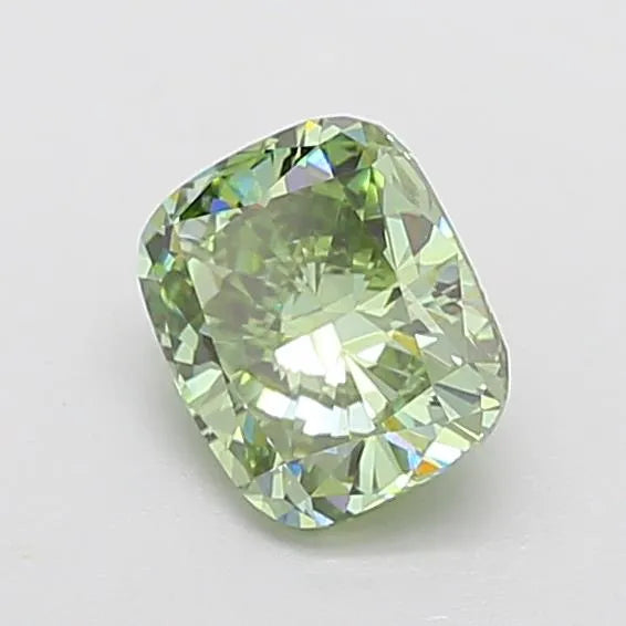 1.59ct Cushion modified Lab Grown Diamond (Colour Fancy Vivid Green, Clarity VVS2, IGI Certified)