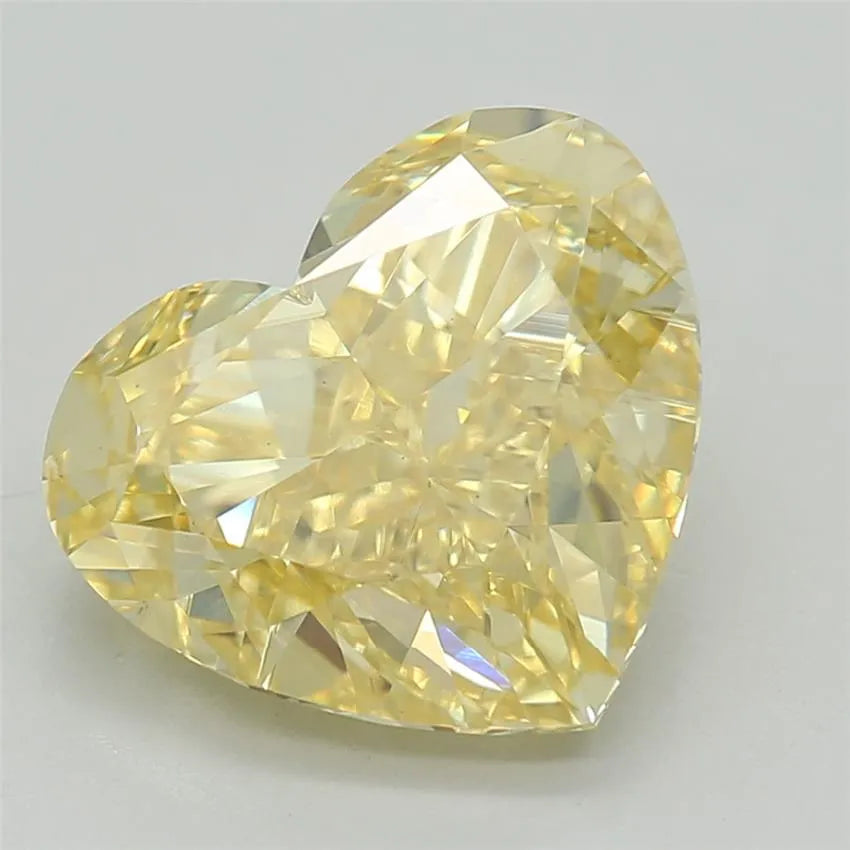 2.01ct Heart Lab Grown Diamond (Colour Fancy Vivid Yellow, Clarity VS1, IGI Certified)