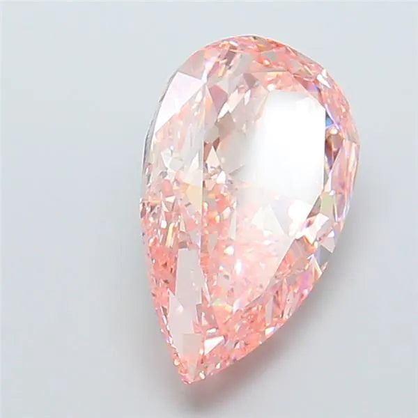 11.03ct Pear Lab Grown Diamond (Colour Fancy Vivid Pink, Clarity VS2, IGI Certified)