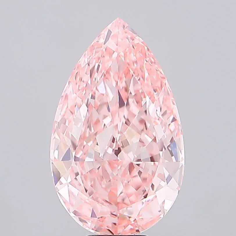 11.07ct Pear Lab Grown Diamond (Colour Fancy Vivid Pink, Clarity VVS2, IGI Certified)