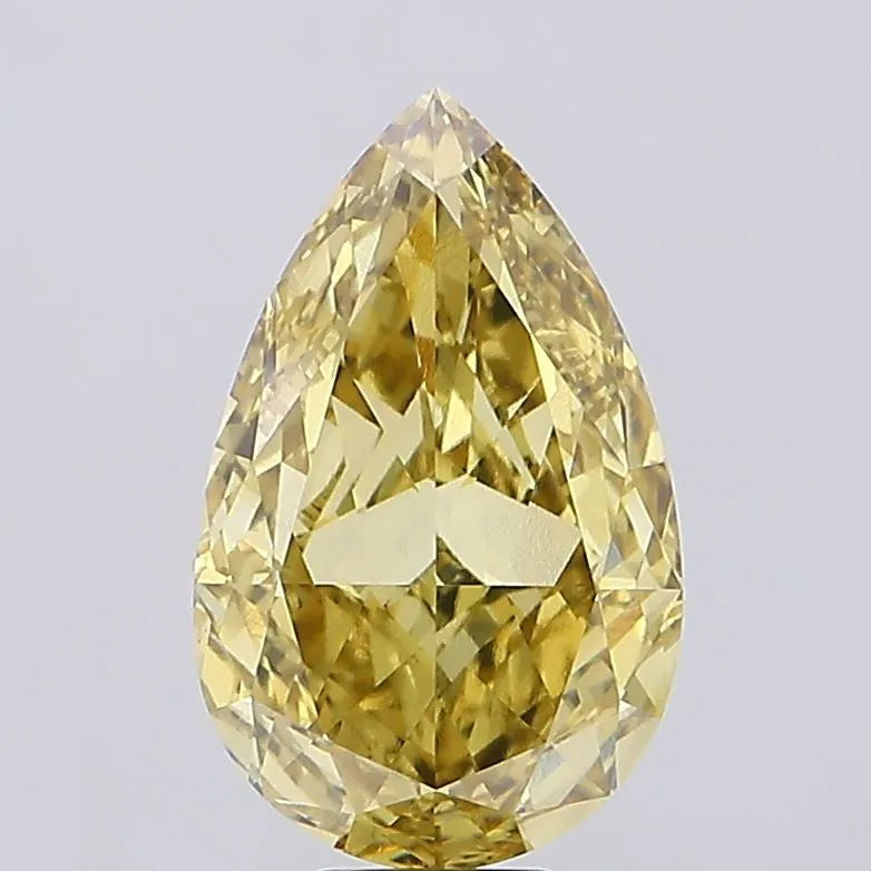 11.08ct Pear Lab Grown Diamond (Colour Fancy Intense Yellow, Clarity VVS2, IGI Certified)
