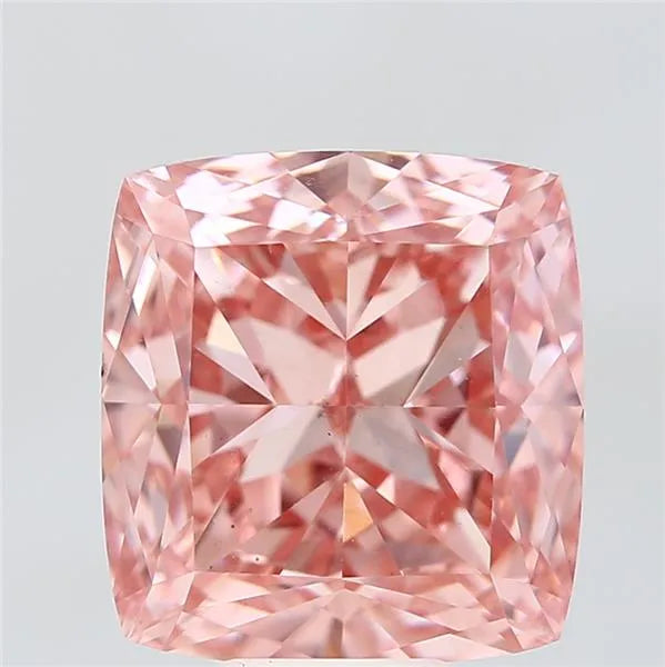 11.11ct Cushion brilliant Lab Grown Diamond (Colour Fancy Vivid Pink, Clarity VS2, IGI Certified)
