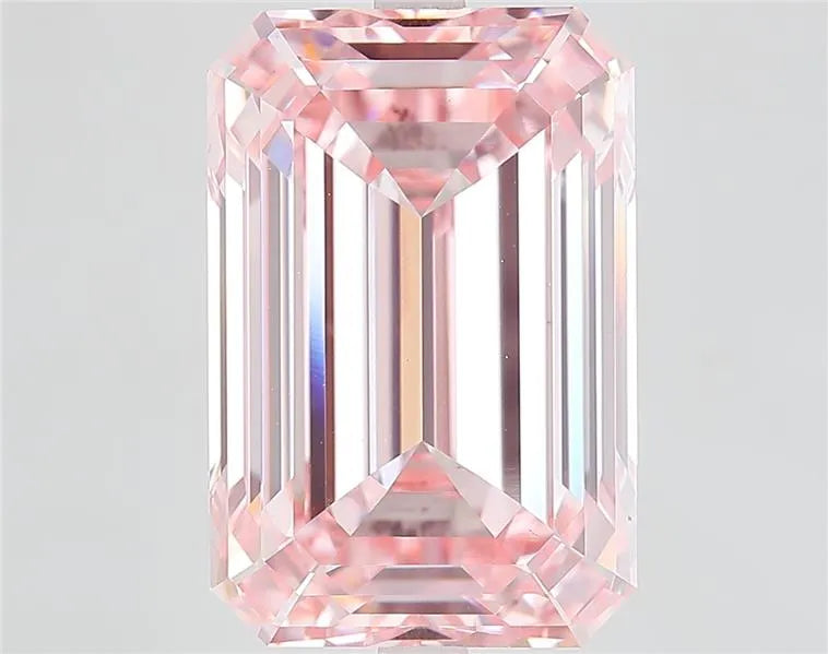 11.28ct Emerald Lab Grown Diamond (Colour Fancy Vivid Pink, Clarity VS1, IGI Certified)