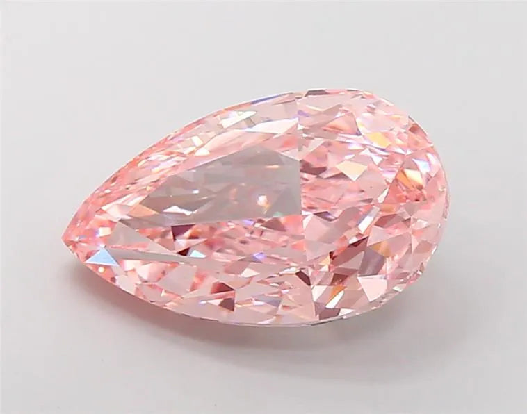 11.48ct Pear Lab Grown Diamond (Colour Fancy Vivid Pink, Clarity VS1, IGI Certified)