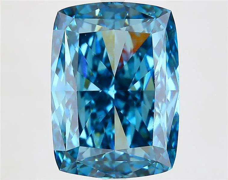 11.92ct Cushion modified Lab Grown Diamond (Colour Fancy Vivid Blue, Clarity VS1, IGI Certified)