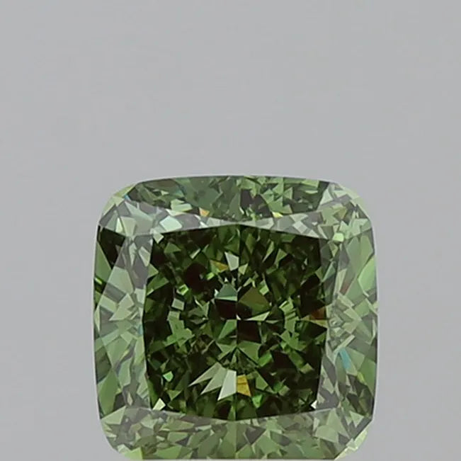 2.54ct Cushion modified Lab Grown Diamond (Colour Fancy Vivid Green, Clarity VVS2, IGI Certified)