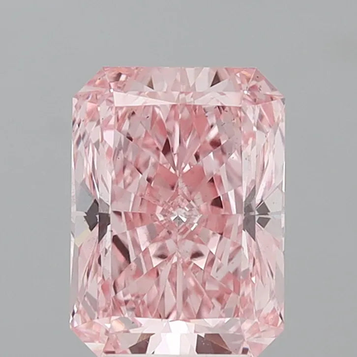 5.00ct Radiant Lab Grown Diamond (Colour Fancy Vivid Pink, Clarity VS2, IGI Certified)