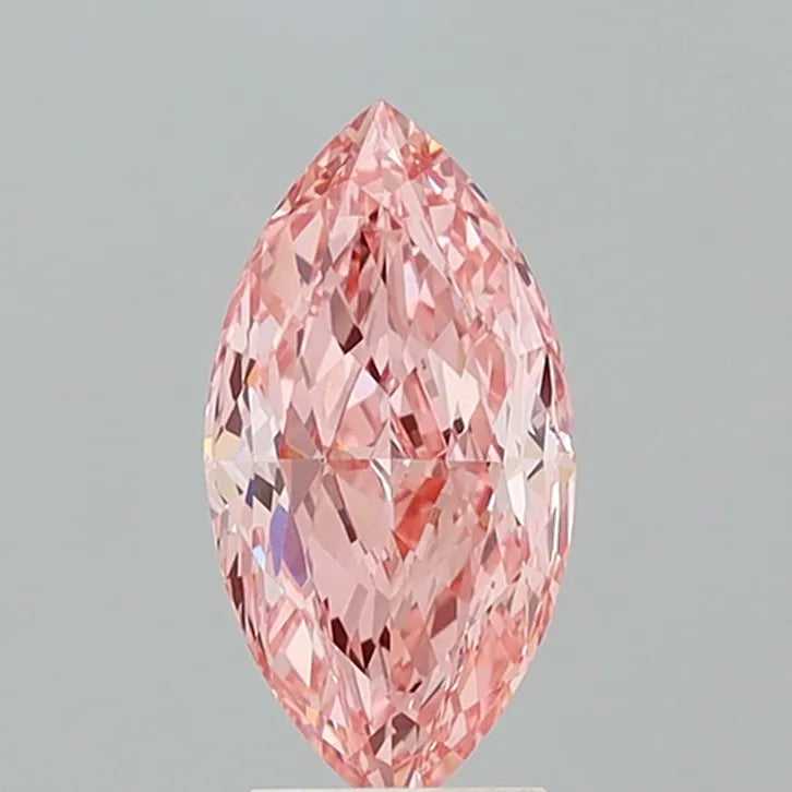 2.93ct Marquise Lab Grown Diamond (Colour Fancy Vivid Pink, Clarity VVS2, IGI Certified)
