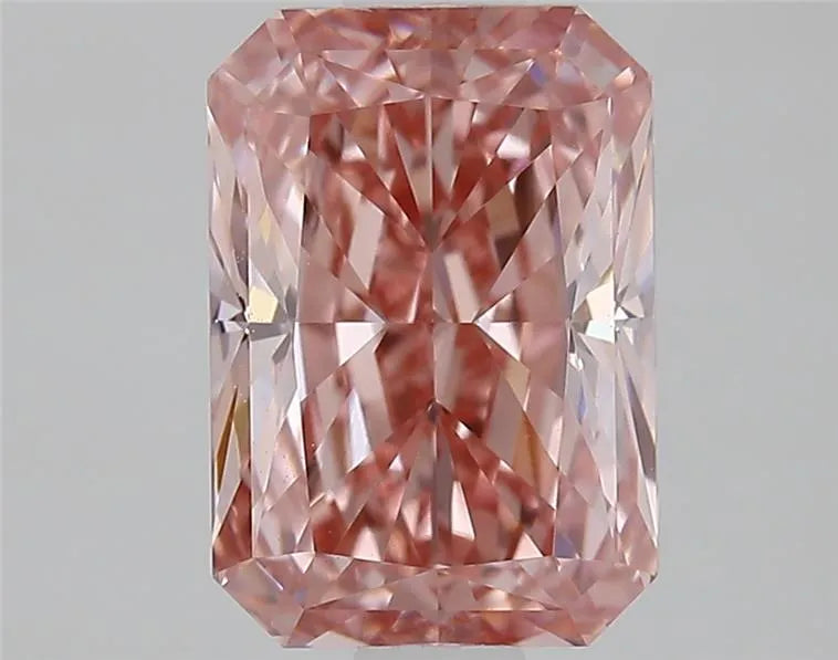 1.51ct Radiant Lab Grown Diamond (Colour Fancy Vivid Pink, Clarity VVS2, IGI Certified)