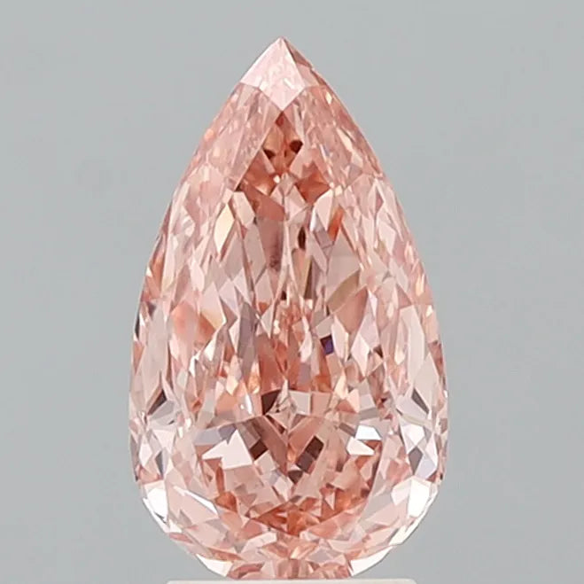 3.10ct Pear Lab Grown Diamond (Colour Fancy Vivid Pink, Clarity VS1, IGI Certified)
