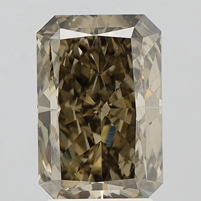 3.02ct Radiant Lab Grown Diamond (Colour Fancy Yellowish Gray, Clarity SI1, IGI Certified)