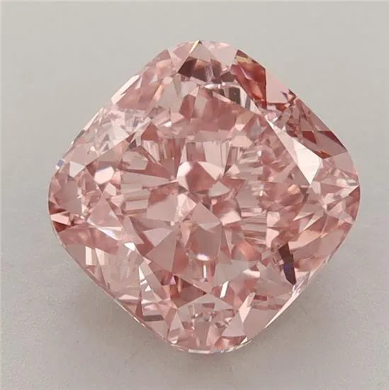 2.53ct Cushion brilliant Lab Grown Diamond (Colour Fancy Vivid Pink, Clarity VVS2, IGI Certified)
