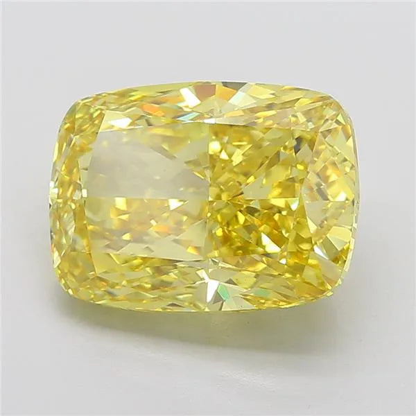 12.06ct Cushion modified Lab Grown Diamond (Colour Fancy Vivid Yellow, Clarity VS1, IGI Certified)