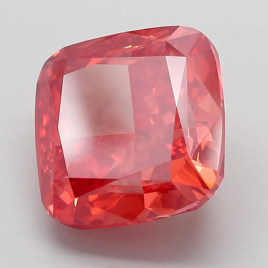 12.31ct Cushion modified Lab Grown Diamond (Colour Fancy Vivid Red, Clarity VVS2, IGI Certified)