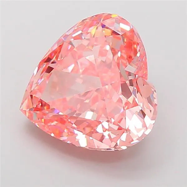 12.73ct Heart Lab Grown Diamond (Colour Fancy Vivid Pink, Clarity VS2, IGI Certified)