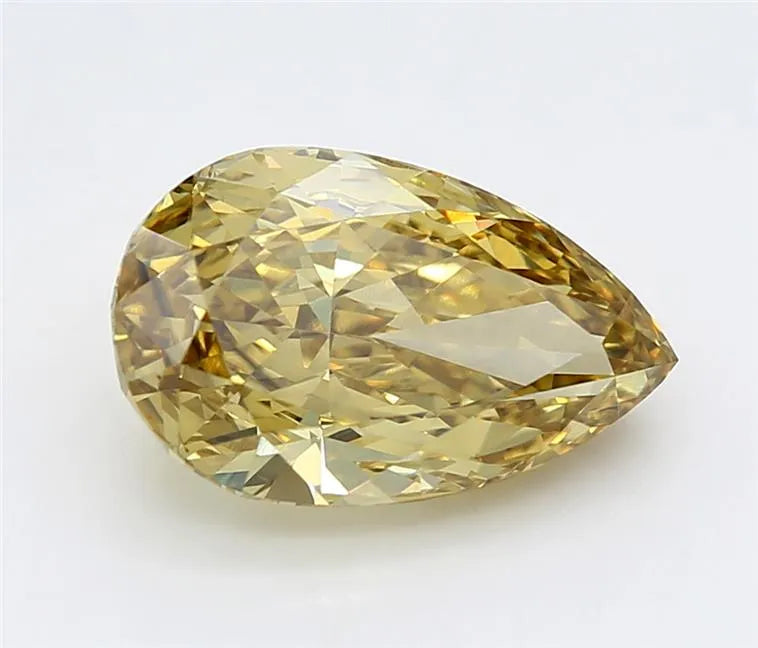 3.04ct Pear Lab Grown Diamond (Colour Fancy Vivid Yellow, Clarity VS1, IGI Certified)