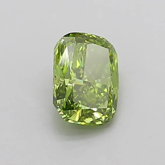 1.01ct Cushion modified Lab Grown Diamond (Colour Fancy Vivid Green, Clarity VVS2, IGI Certified)