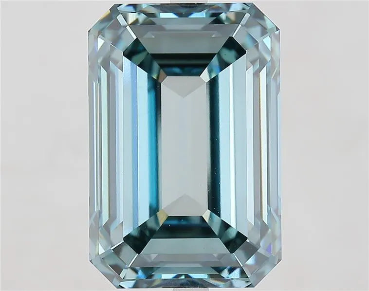 13.53ct Emerald Lab Grown Diamond (Colour Fancy Intense Blue, Clarity VVS2, IGI Certified)