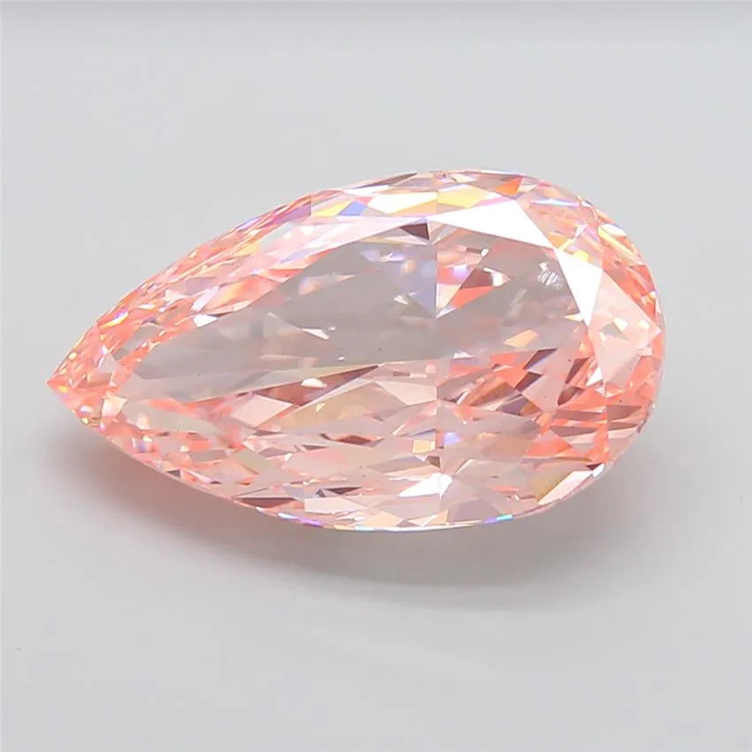 13.70ct Pear Lab Grown Diamond (Colour Fancy Intense Pink, Clarity VS1, IGI Certified)
