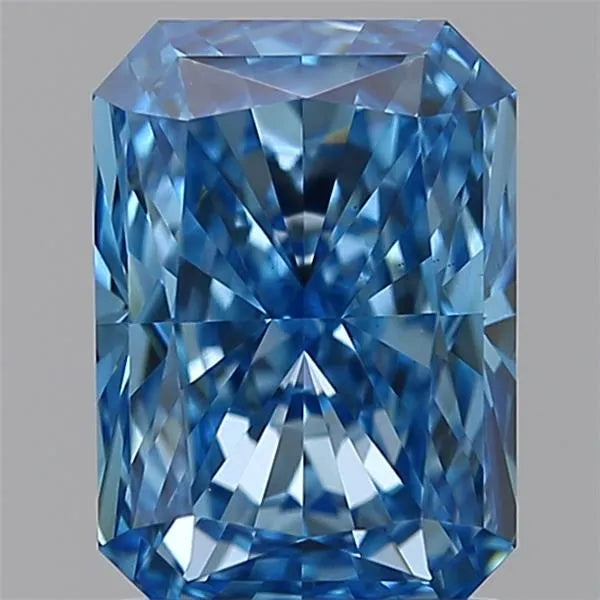 1.58ct Radiant Lab Grown Diamond (Colour Fancy Vivid Blue, Clarity VS1, IGI Certified)