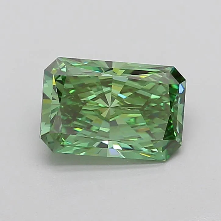 2.00ct Radiant Lab Grown Diamond (Colour Fancy Vivid Green, Clarity VVS2, IGI Certified)
