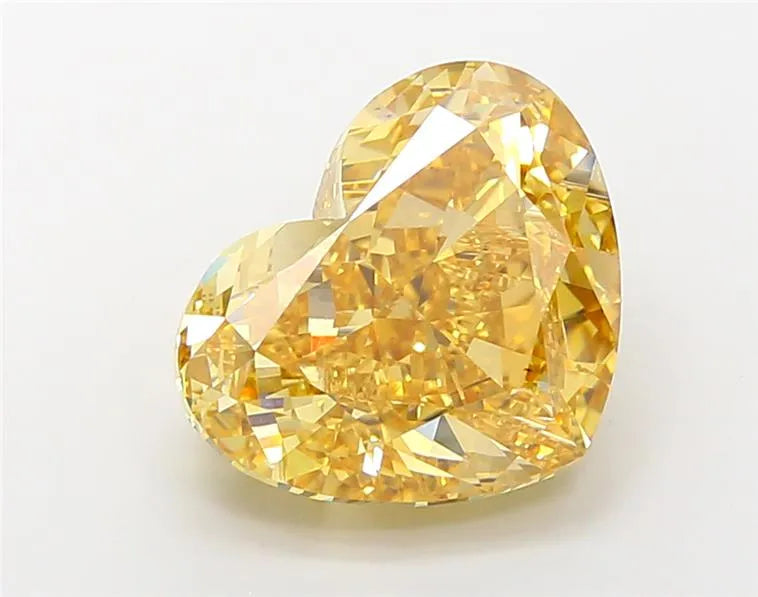 10.03ct Heart Lab Grown Diamond (Colour Fancy Vivid Yellow, Clarity VS2, IGI Certified)