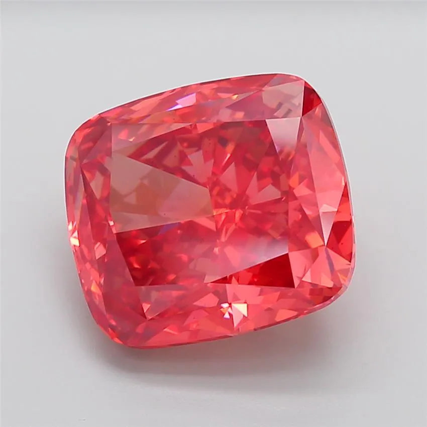 14.42ct Cushion modified Lab Grown Diamond (Colour Fancy Vivid Red, Clarity VS2, IGI Certified)