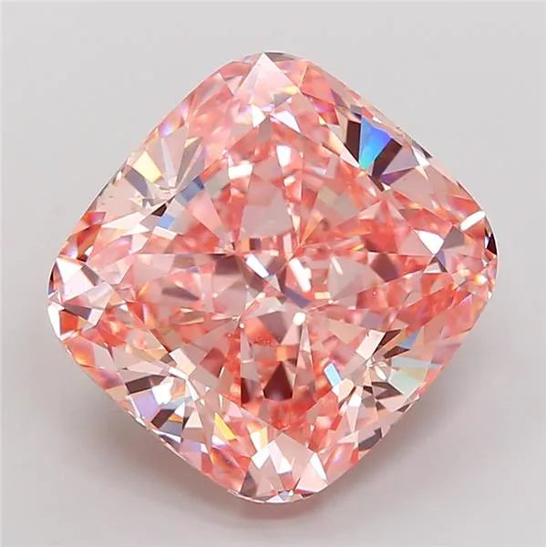 14.55ct Cushion modified Lab Grown Diamond (Colour Fancy Intense Pink, Clarity VS1, IGI Certified)