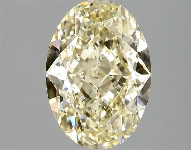 2.08ct Oval Lab Grown Diamond (Colour Fancy Yellow, Clarity VVS2, IGI Certified)