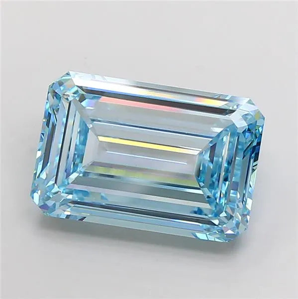 15.01ct Emerald Lab Grown Diamond (Colour Fancy Intense Blue, Clarity VS2, IGI Certified)