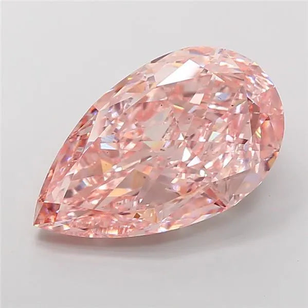15.06ct Pear Lab Grown Diamond (Colour Fancy Intense Pink, Clarity VS2, IGI Certified)
