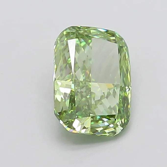 3.10ct Cushion modified Lab Grown Diamond (Colour Fancy Vivid Green, Clarity VVS2, IGI Certified)